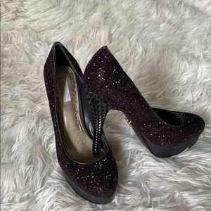 Rachel Roy Purple Sparkly Heels 👠